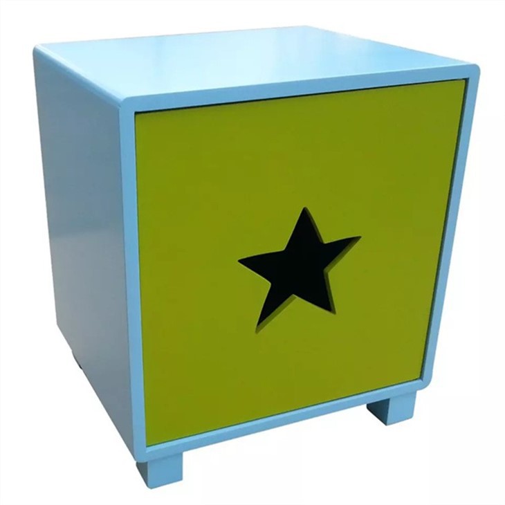 one door blue kids toy box (2)