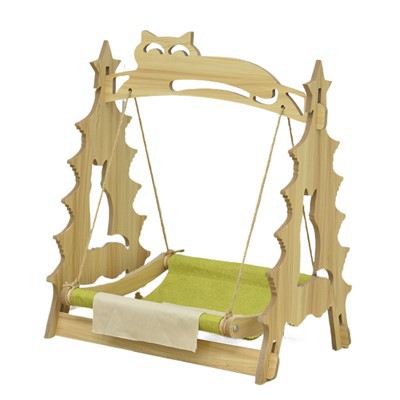 Дрвени кревет за мачку